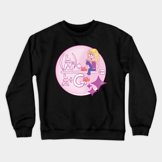 Mathematical Lizzie Crewneck Sweatshirt by Frannotated